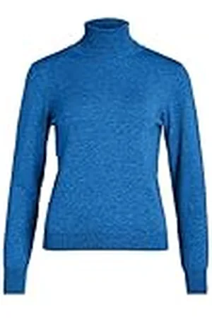 VILA Vicomfy L/S-Camiseta de Punto de Cuello Alto Jersey, , S para Mujer