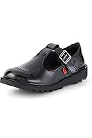 Kickers Kick T-Bar, Mary Jane Mocasines Niñas, Black, 32 EU