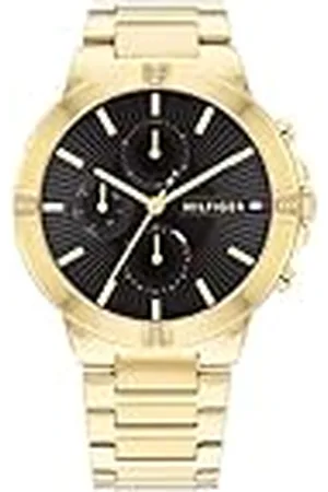 Tommy Hilfiger Reloj Analógico de Cuarzo Multifunción para Mujer con Correa de Acero Inoxidable de Color Dorado - 1782380