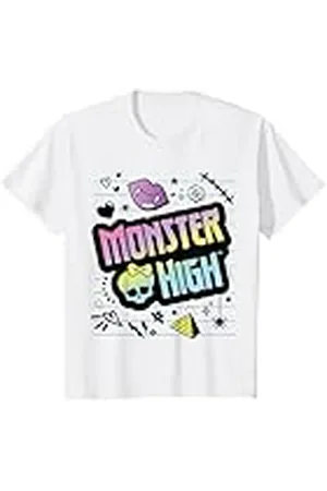 Monster High Niños - Logotipo MH Skulltastic Camiseta