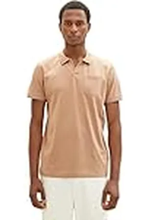 TOM TAILOR 1036368 Polo, 24048-Desert Fawn, L para Hombre