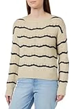VILA Vipolana LS Boatneck Glitter Knit Top/Su Jersey de Punto, , S para Mujer
