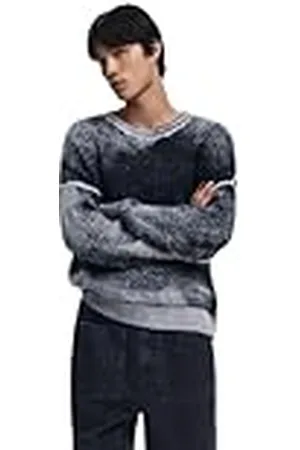 Desigual Man Flat Knit Pullover Long Sleeve Sudadera, , S para Hombre