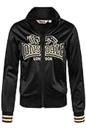 Lonsdale London Sancreed Sudadera con Capucha, Negro/Dorado, M Mujeres