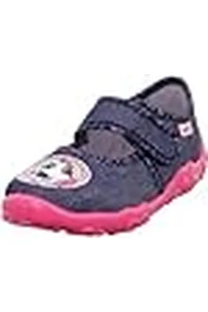 Superfit Bonny 1800282, Zapatillas de Estar por casa Niñas, Azul/Rosado 8030, 24 EU