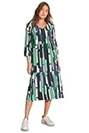 CECIL B144159 Vestido Midi Estampado, Color , XL Mujeres