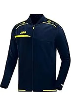 Jako Prestige Chaqueta de Club, Hombre, Azul Marino/limón, Medium