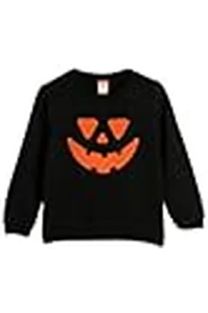 Koton Sweatshirt Pumpkin Printed Long Sleeve Crew Neck Cotton, Sudadera Niños Bebes,
