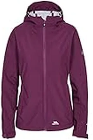Trespass Chaqueta impermeable Aviana con capucha ajustable para mujer (paquete de 1)