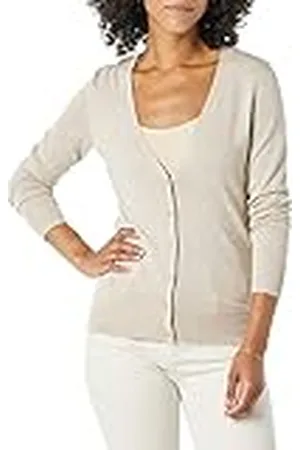 Amazon Jersey Ligero con Cuello de Pico (Disponible en Tallas Grandes) Mujer, , M