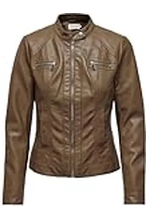 ONLY Onlbandit Faux Leather Biker Otw Noos Chaqueta, , 34 Mujeres
