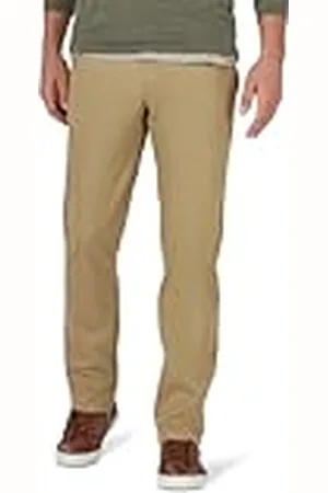 Lee Extreme Motion Pantalón Recto Delgado con Frente Plano Informales, , 34W x 30L para Hombre