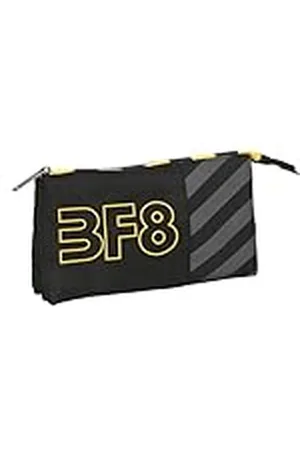 Blackfit8 Zone - Portatodo Triple, Tejido Reciclable, Estuche Infantil, Estuche Niño, Ideal para Niños en Edad Escolar, Cómodo y Versátil, Calidad y Resistencia, 22x3x12 cm, Color