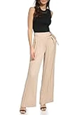 DKNY Drapey Organza Wide Leg Pantalón de chándal, , 46 para Mujer