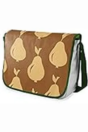 Bonamaison Bolso escolar de mensajero impreso digitalmente con correa caqui para estudiantes, bolsa cruzada, bolsa de mensajero, bolsa de hombro para la escuela, vuelta a la escuela, tamaño: 29 x 36