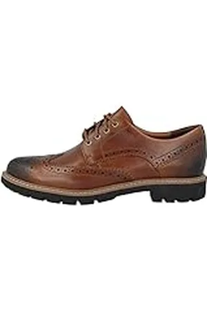 Clarks Batcombe Wing, Zapatos de Cordones Derby Hombre, Marrón (Dark Tan Leather), 42 EU
