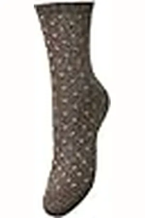 Pieces® Pcsebby Glitter Long Pattern Noos BC Calcetines, , Talla única Mujeres