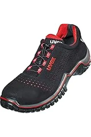 Uvex Motion Style - Zapato de Seguridad S1 SRC ESD - Rojo-Negro, Talla:44