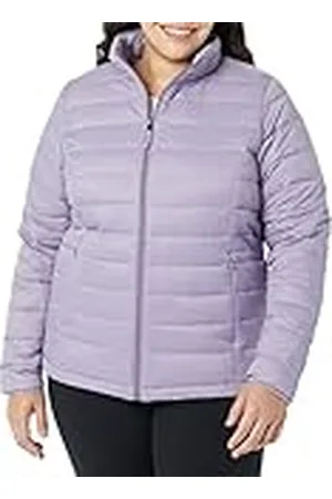 Amazon Chaqueta Acolchada Ligera de Manga Larga, Plegable, Resistente a la Lluvia (Disponible en Tallas Grandes) Mujer, , S