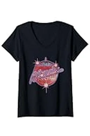 Blond Amsterdam Mujer New York Disco Ball Front and Back Vintage Band Camiseta Cuello V