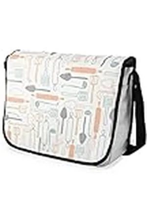 Bonamaison – Bolsas de Mensajero con Pulsera Negra para Estudiantes, Mochilas Escolares para niñas y niños, 29 x 36 cm