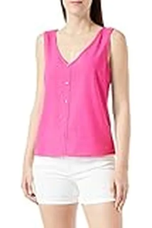 VERO MODA Vmmymilo SL-Camiseta con Cuello en V Wvn Ga Tirantes, , L para Mujer