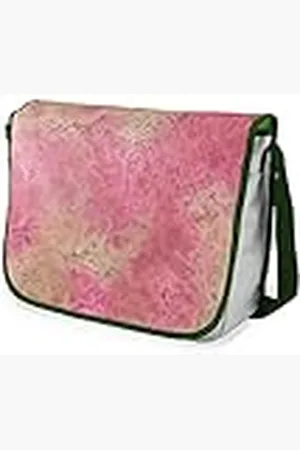 Bonamaison Bolso escolar de mensajero impreso digitalmente con correa caqui para estudiantes, bolsa cruzada, bolsa de mensajero, bolsa de hombro para la escuela, vuelta a la escuela, tamaño: 29 x 36