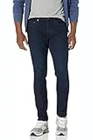 Amazon Pantalón Vaquero Elástico de Ajuste Ceñido Hombre, , 30W / 29L
