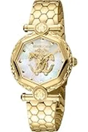 Roberto Cavalli Reloj Analógico para Mujeres de Cuarzo con Correa en Acero Inoxidable RV1L204M0051