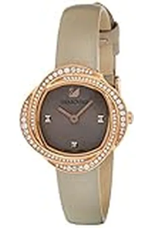 Swarovski Reloj Crystal Flower, Correa de Piel, , PVD Tono Oro Rosa