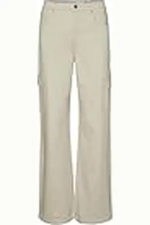 VERO MODA Vmtessa HR Wide Cargo Pants Vaqueros Anchos, , L / 32L para Mujer