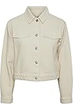 Pieces® Pctessie LS Dnm Mb873 Noos BC-Chaqueta Vaquera, , XL para Mujer