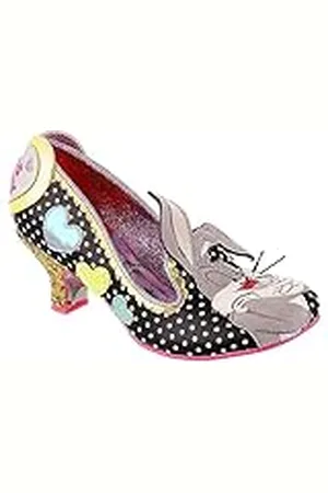 Irregular Choice Bunny Love, Zapatos Planos Mary Jane Mujer, Black, 36 EU