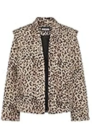 Pieces® Pcsaroline Short Printed Jacket, Tannin, L Mujeres