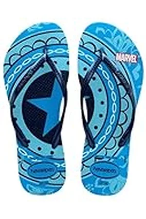 Havaianas Slim Marvel, Chanclas Cómodas, Duraderas y Ligeras, Diseño con loa Superhéroes de Marvel, Suela Antideslizante, Mujer