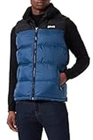 Schott NYC UTAHV, Chaleco de plumas con hombros Hombre, , M