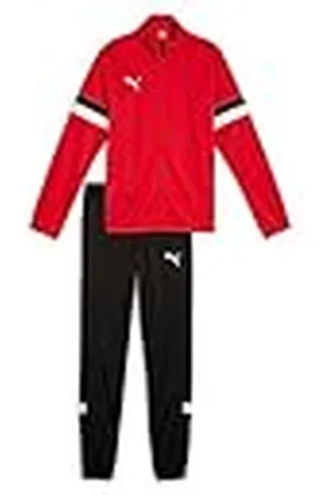 PUMA Chándal Teamrise Jr Red Black, 164 para Niños