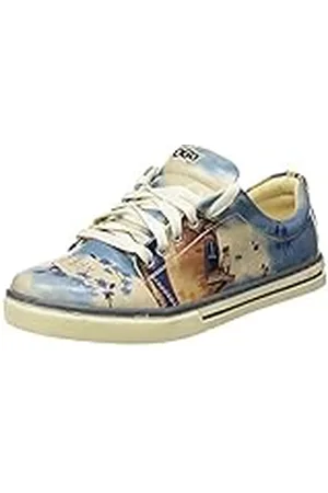 Dogo Sneakers, Zapatillas de Mujer, Todo Bien, Zapatos Veganos Estampados,37 EU