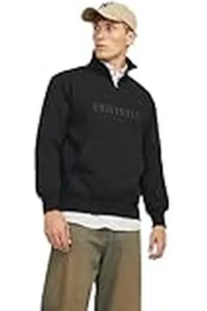 JACK & JONES Jorfrederiksberg Sweat Quarter Zip Sn Sudadera, , S para Hombre