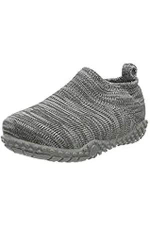 Playshoes Zapatillas de Punto, Pantuflas, Unisex niños, Gris (Grey 33), 20/21 EU