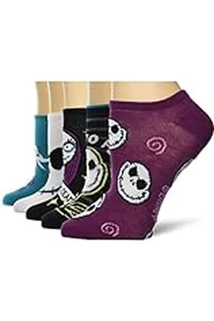 Disney Nightmare Before Christmas 5 Pack No Show Socks Calcetines Casuales, , 42-44.5 EU Mujeres