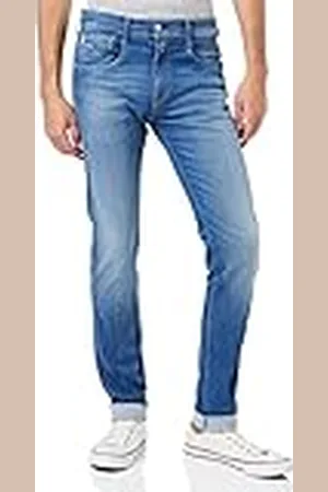 Replay Vaqueros Hyperflex de corte slim Anbass para hombre hechos de material reciclado con elástico, azul , 30W / 32L