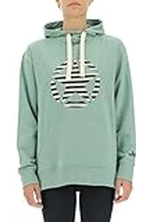 Jeep O102608-E854 J Woman Hooded Oversize Sweatshirt Star Striped Print J22W Mujer S