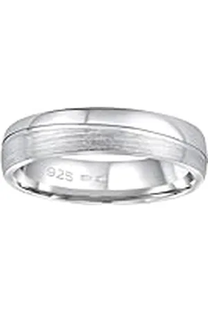 Silvego QRD8453M - Anillo de Boda para Mujer y Hombre 925