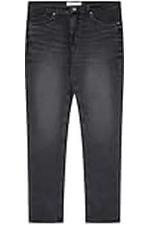 Springfield SPRINGFILED, Hombre, Jeans Slim Negro Lavado, Dark Grey, 36