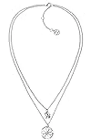 Tommy Hilfiger Jewelry Collar con Colgante para Mujer de Acero Inoxidable con Cristales - 2780067