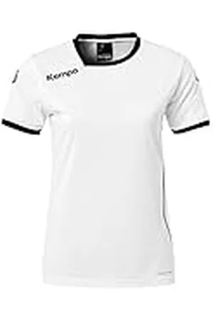 Kempa Curve MC Camiseta de Juego, Mujer, Blanco/Negro, XS