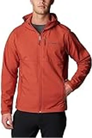 Columbia Ascender Hooded Softshell Jacket, Chaqueta De Softshell Cortavientos para Hombre, Warp Red, Talla M