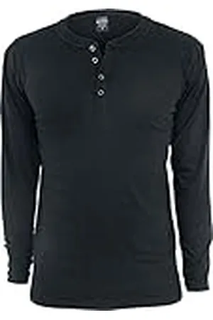 Urban classics Basic Henley L/S Tee, Sudadera Hombre, , XXL