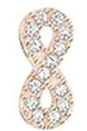 Thomas Sabo Pendientes Individuales Infinity con Piedras Blancas Plata Chapada en Oro H2216-416-14